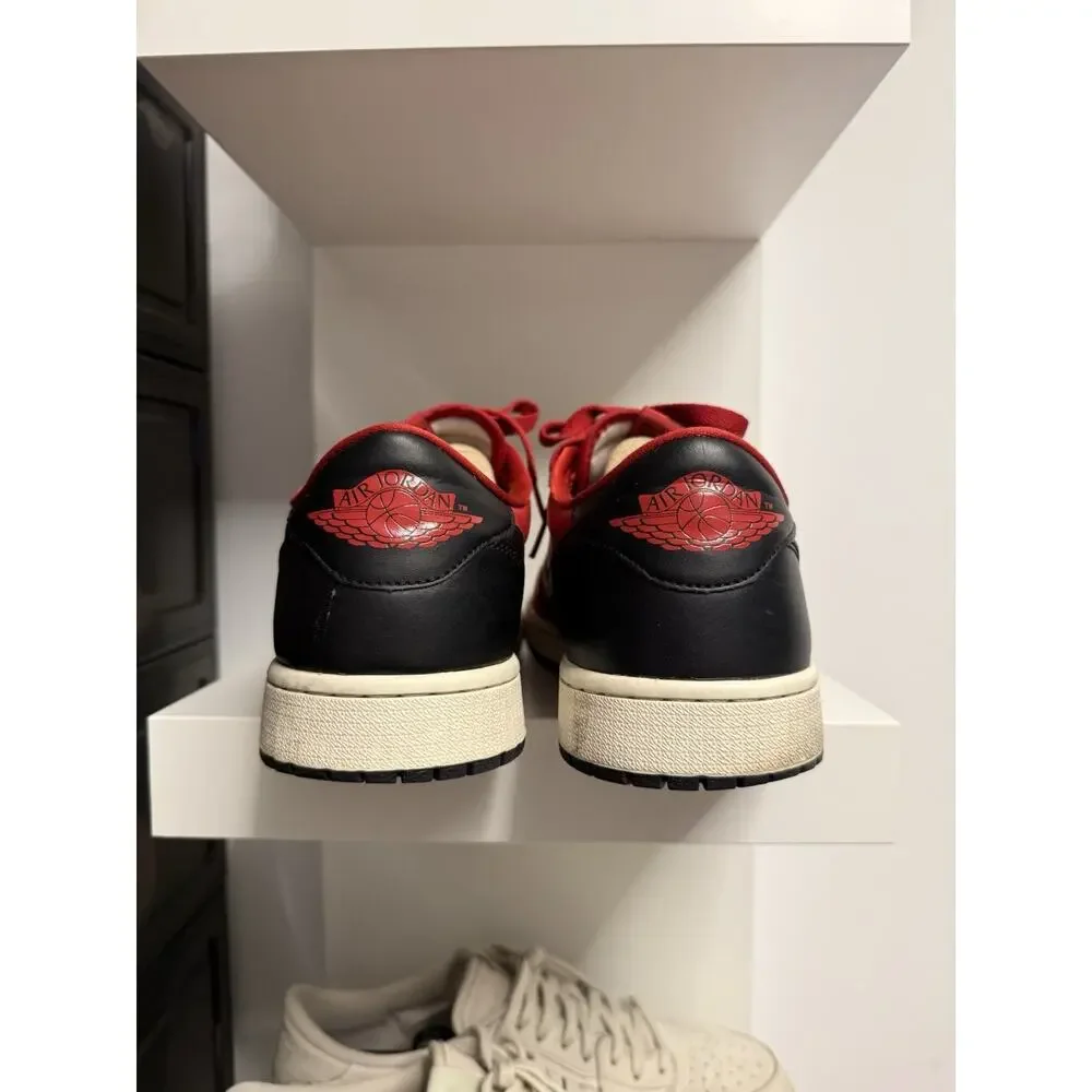 2015 Air Jordan 1 Low OG Gym Red Black Euro Exclusive 705329-601 Size 13